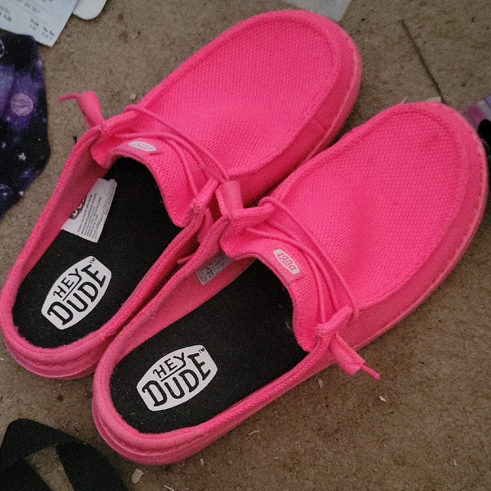 Hey Dude Women's Bright Pink Loafers